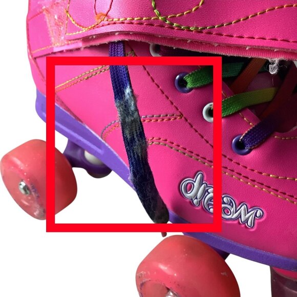 Crazy Skates Dream Girls Roller Skates Led Lights Size US 2 Pink Rainbow Wheels - Picture 9 of 16